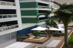 Detalhe de ambientação em maquete fisica condominio