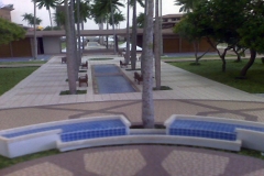 Detalhes de Pscina e praça em Maquete Condominio